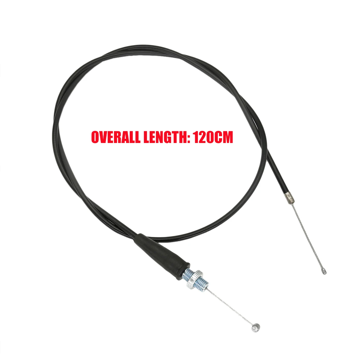 

120cm 47'' Straight Head Black Motorcycle Gas Throttle Cable For Chinese Pit Dirt Motor Trail Bike Mini MX Motocross