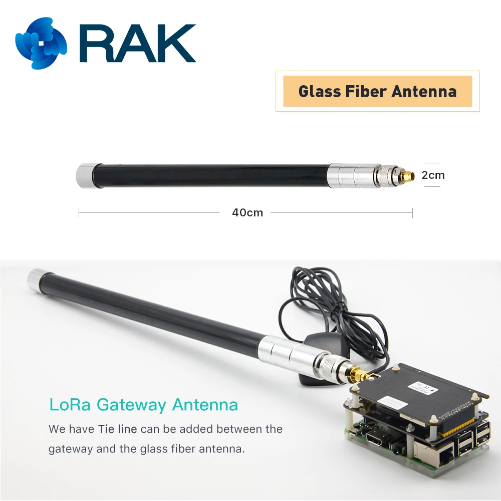 Стекло волокна антенна 6dbm LoRa шлюз антенна RAK831 соединительный кабель с галстуком-бабочкой, мужской/женский разъем 433/470/868/915 МГц