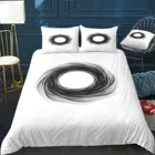 Комплект постельного белья с абстрактными геометрическими кругами для спальни, мягкие покрывала для двуспальной кровати, высококачественный пододеяльник