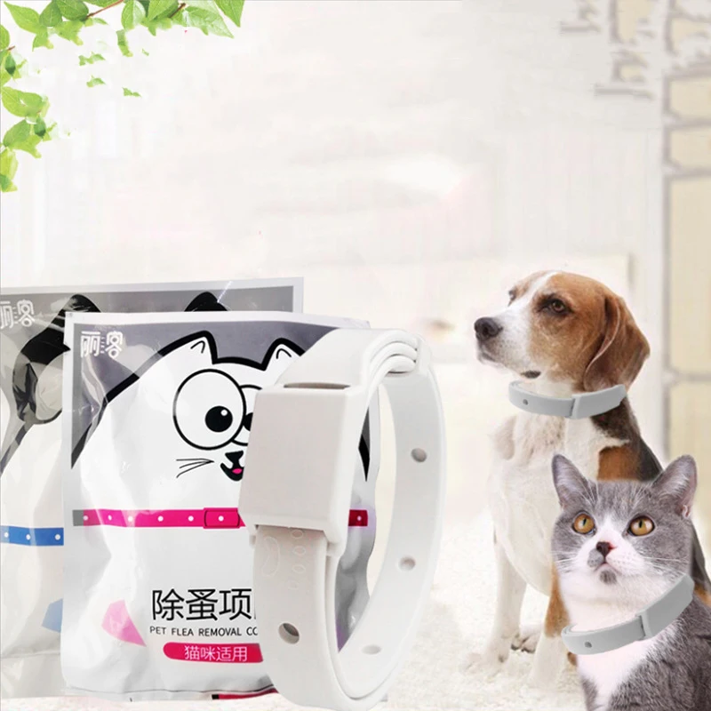 Ошейник для блох и клещей 8 месяцев защиты регулируемый водонепроницаемый