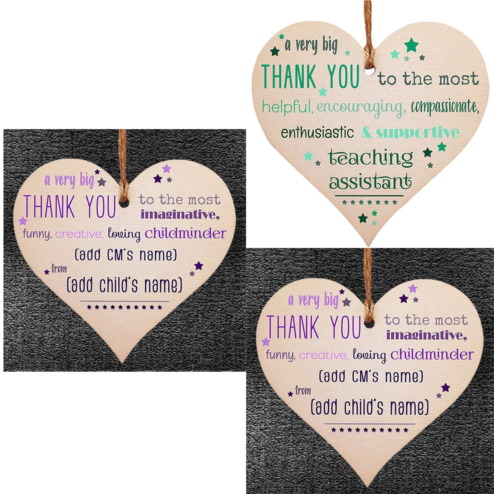 

1Pc Hot Wooden Hanging Signs Decorative PlaquesHeart-shaped Pendant Christmas Wedding Party Home Decoration Creative Crafts