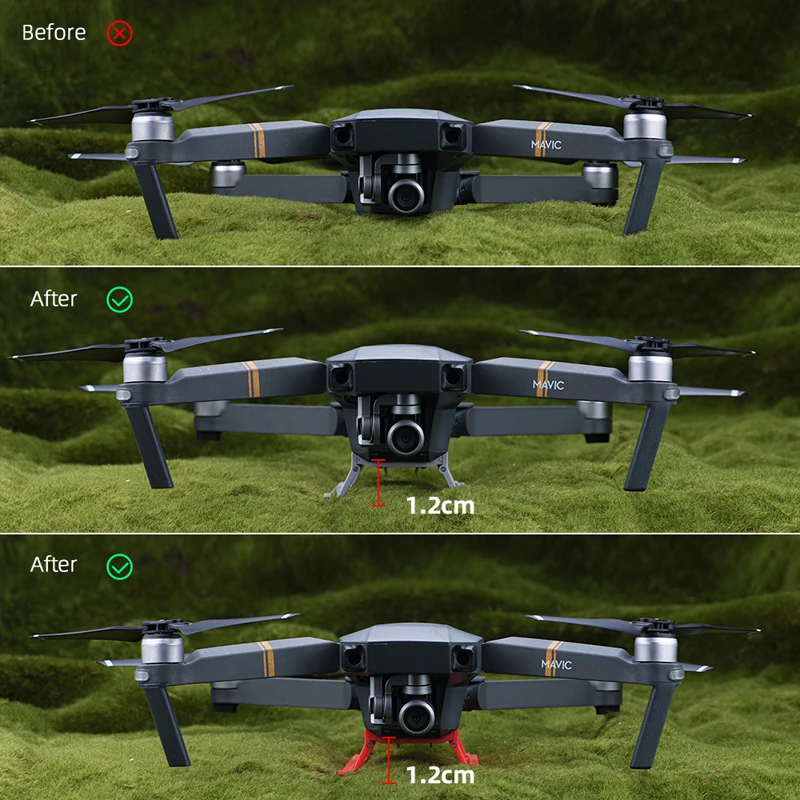 Складное шасси для DJI Mavic Pro удлинитель высоты дрона защитный кронштейн камеры