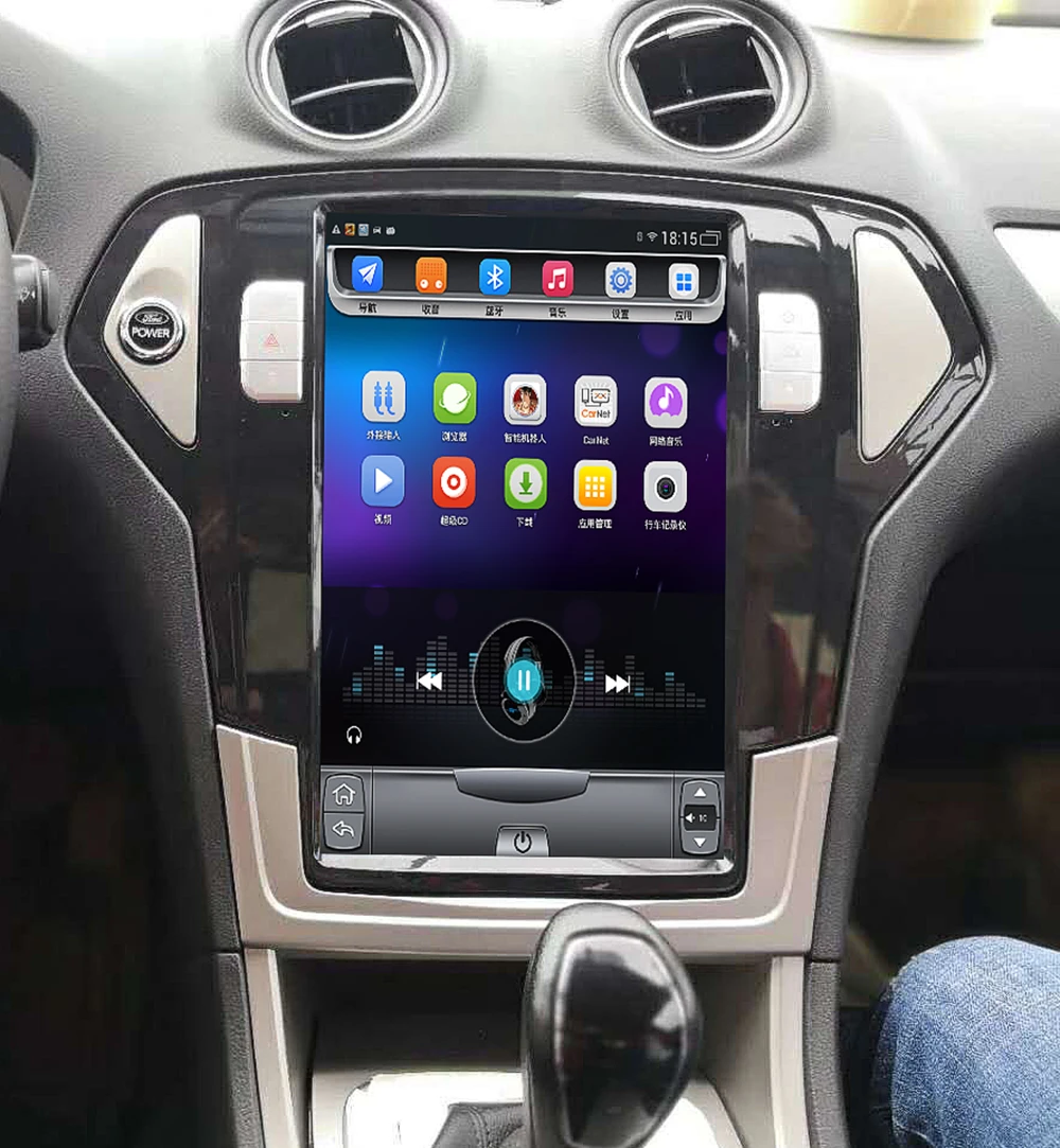 4G Lte вертикальная Система android 8,1 12,8 дюймов для Ford Mondeo 2007-2013 лет navigaton Автомобильный gps Мультимедиа Видео Радио плеер
