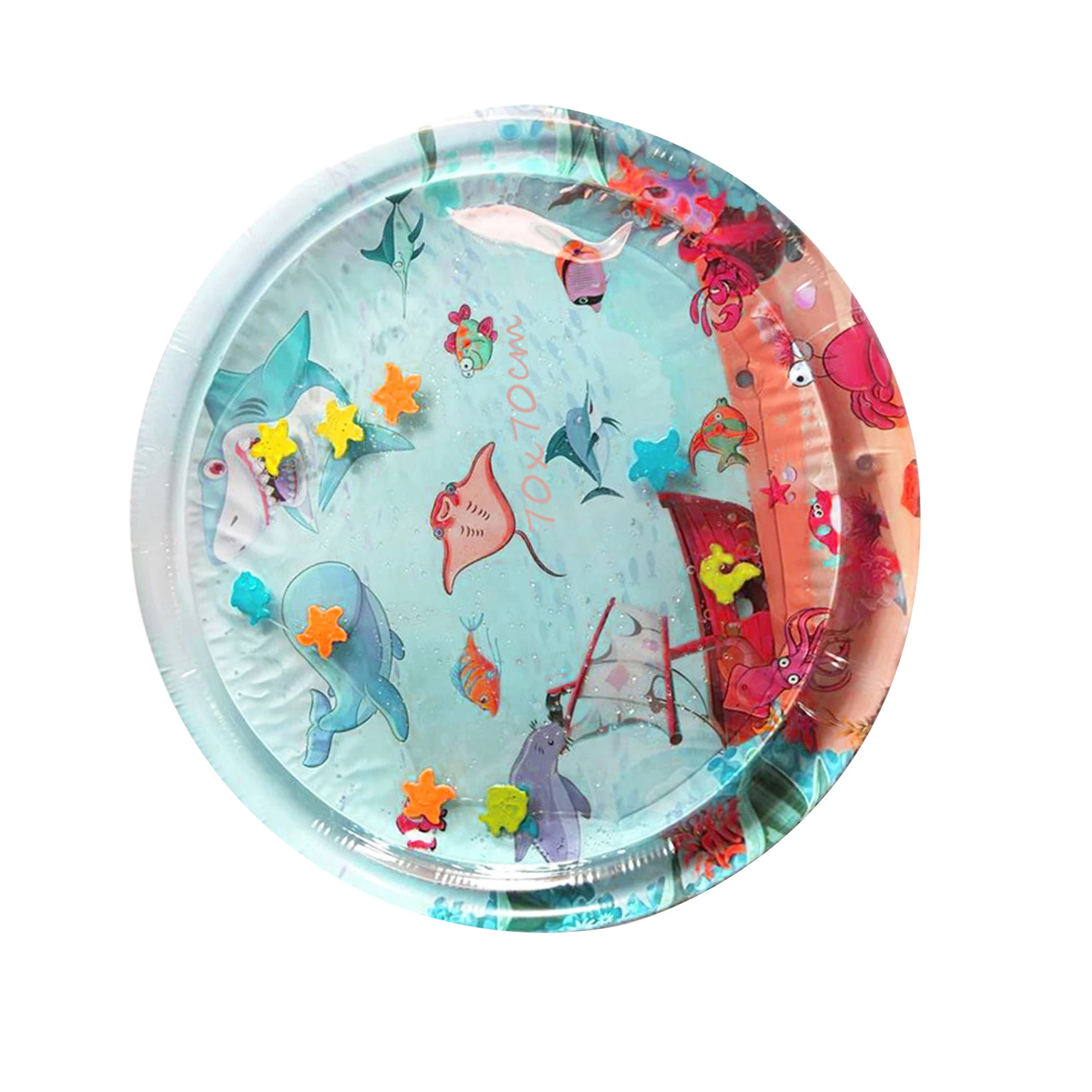 

Shark Shape Baby Water Mat Marine Life Inflatable Water Pad Toys Indoor Playmat Toddler Activity Play Water Mat Bath Accessorie