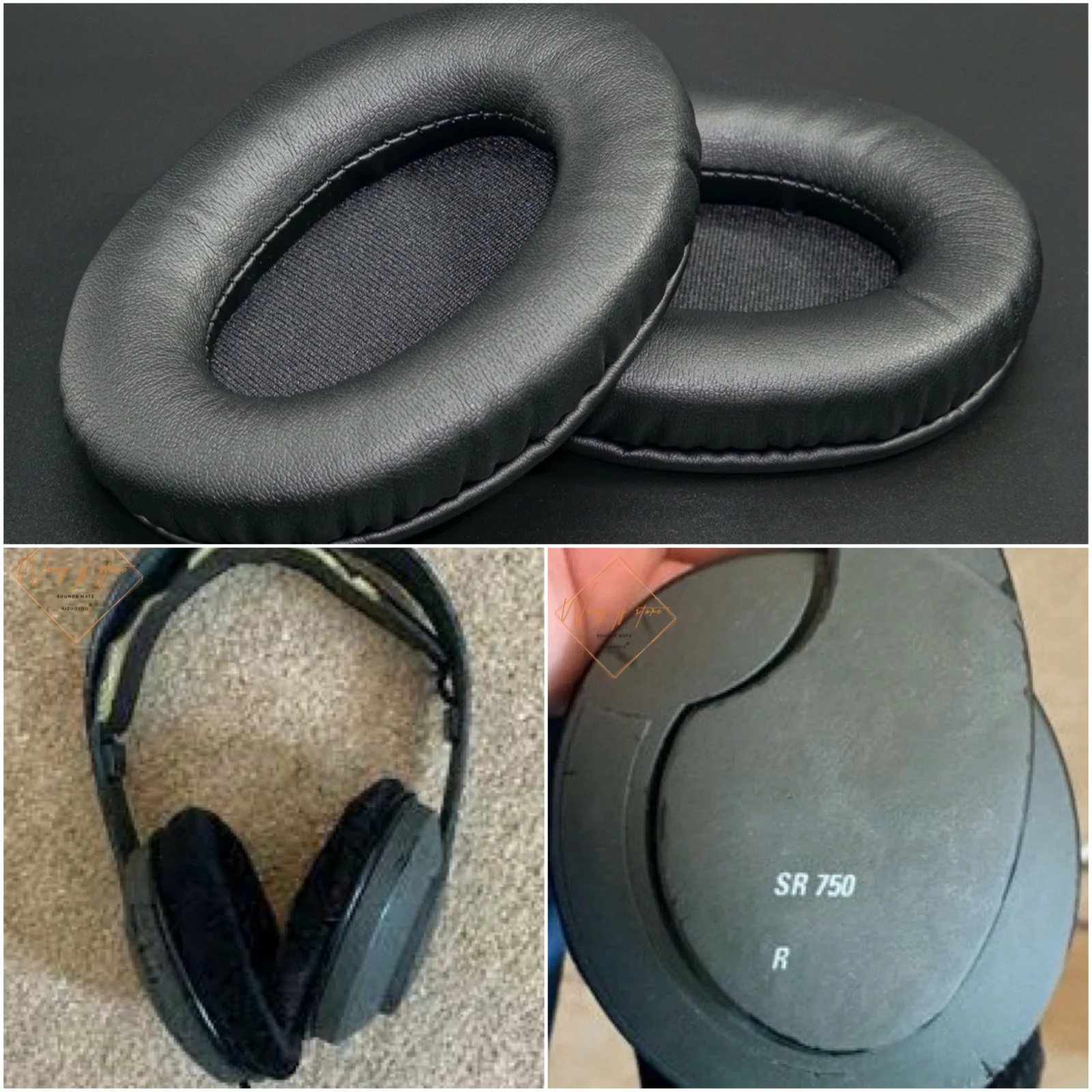

Oval Ellipse Egg Shape Soft Leather EarPads Foam Cushion EarMuff For Vivanco SR 750 Headphone Perfect Quality, Not Cheap Version