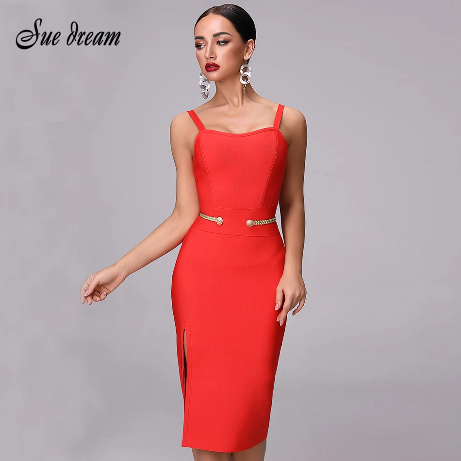 Новинка 2021 Бандажное платье элегантное белое красное женское сексуальные