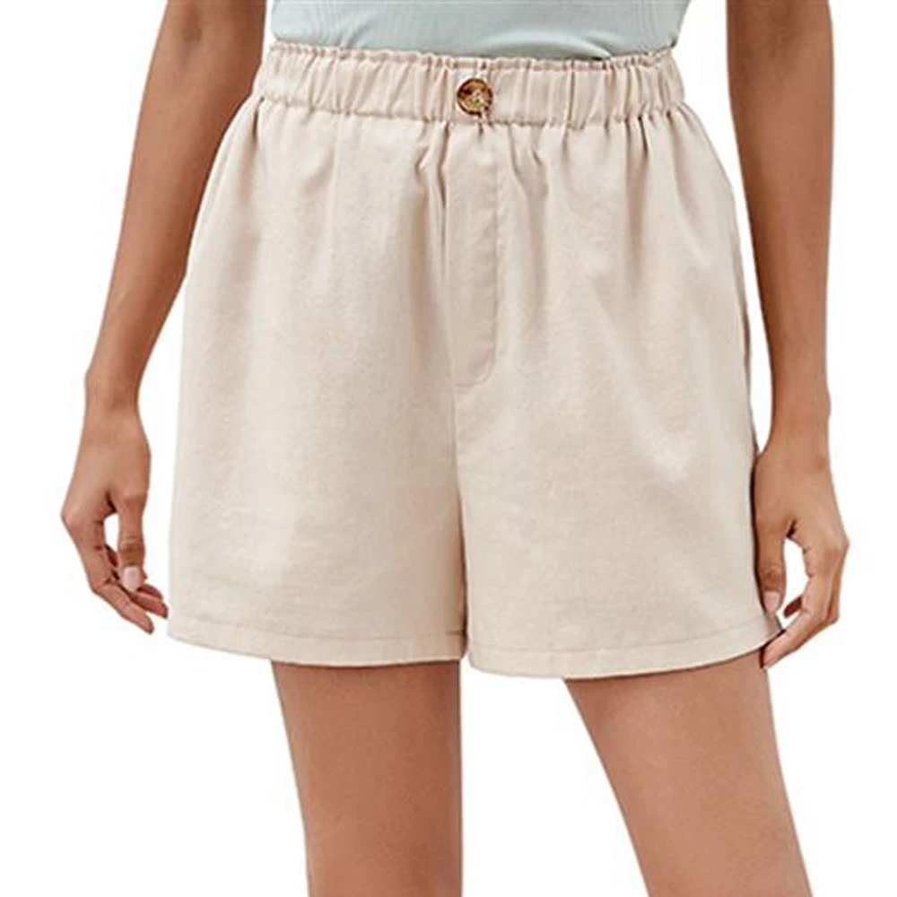 

Women basic Plain Baggy Wide-Leg Shorts Summer Casual all match fashion Beach High Waist Pants Bottoms short bottoms