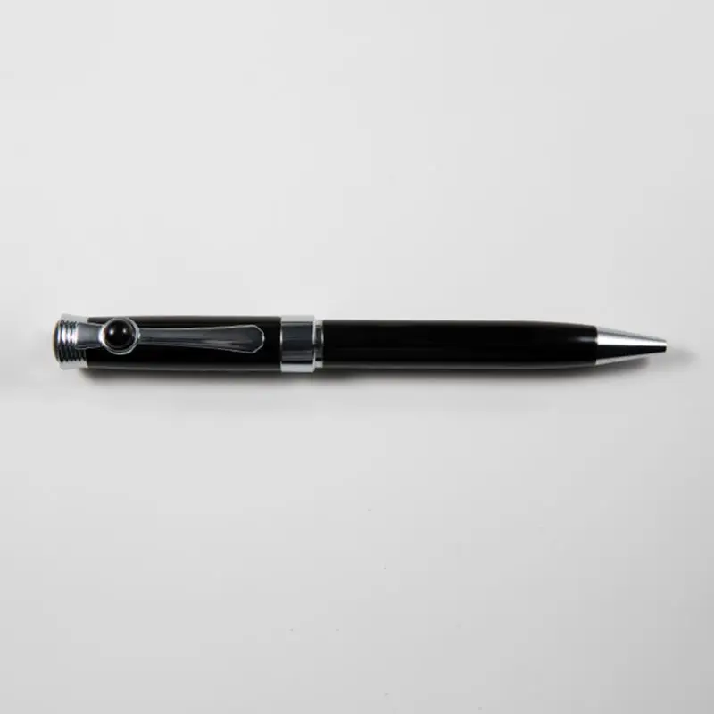 

Luxury Rotary Black Ink Metal Ballpoint Pens Business Student Stationery Office School Supplies C26