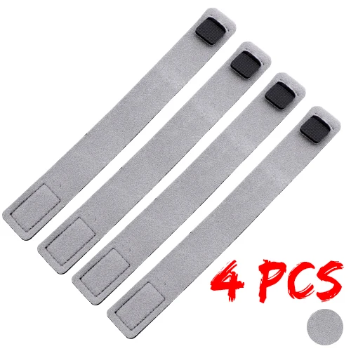 4pcs-Light Gray Эластичный Бандаж для рыболовной удочки, аксессуары, многоразовая удочка для ловли карпа, направляющее кольцо, держатель, ремень, подтяжки - Цвет: 4pcs-Light Gray