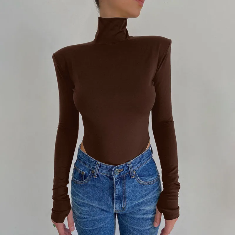 2020 Winter Jumpsuits Women Rompers Sexy Club Hollow Out Backless Bodysuits Casual Long Sleeve Solid Slim Bodycon Women Bodysuit