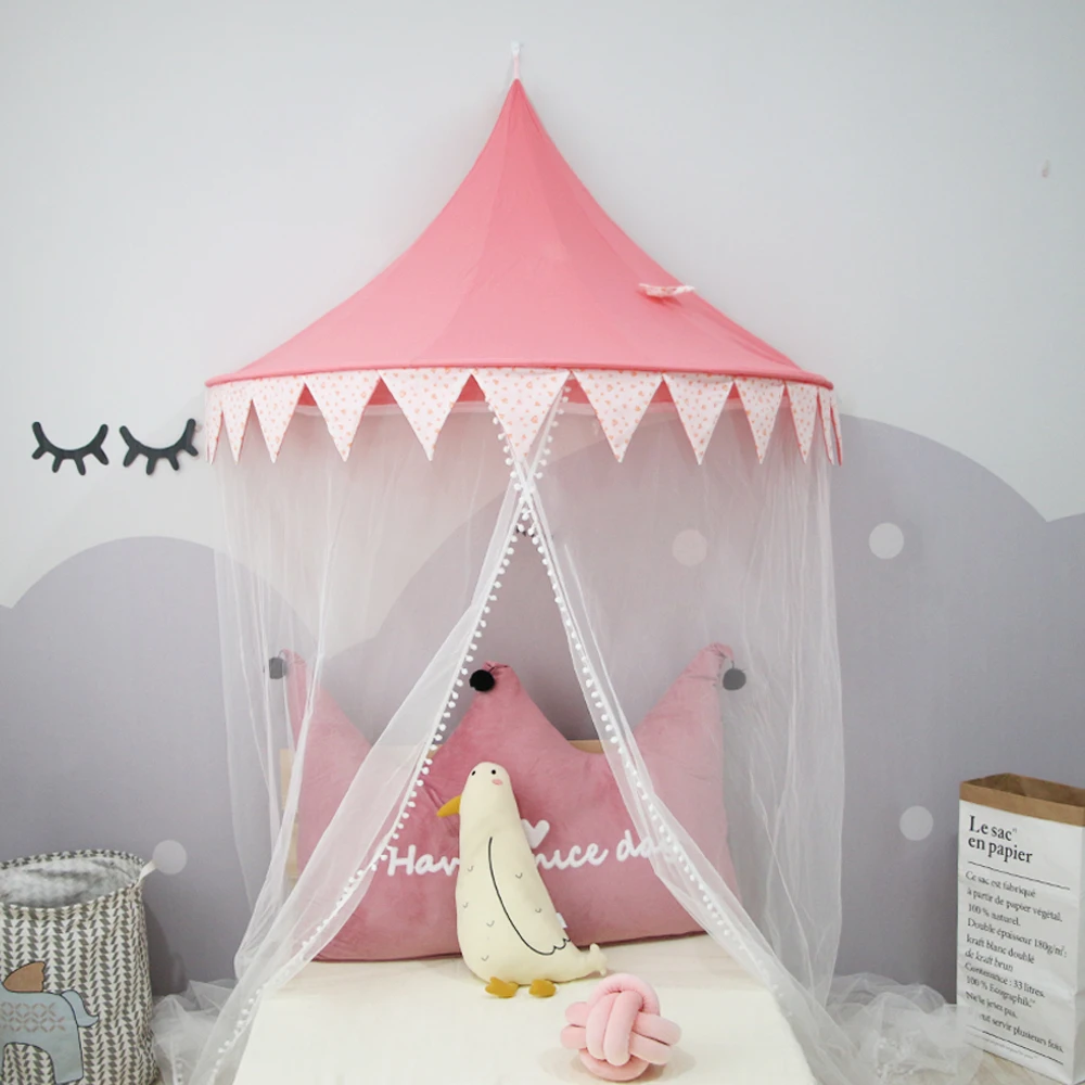 

Children's Kids Tent Girls Reading Corner Game House Children's Toy House Baby Princess Bed Curtain Bed Curtain Tipi Teepee
