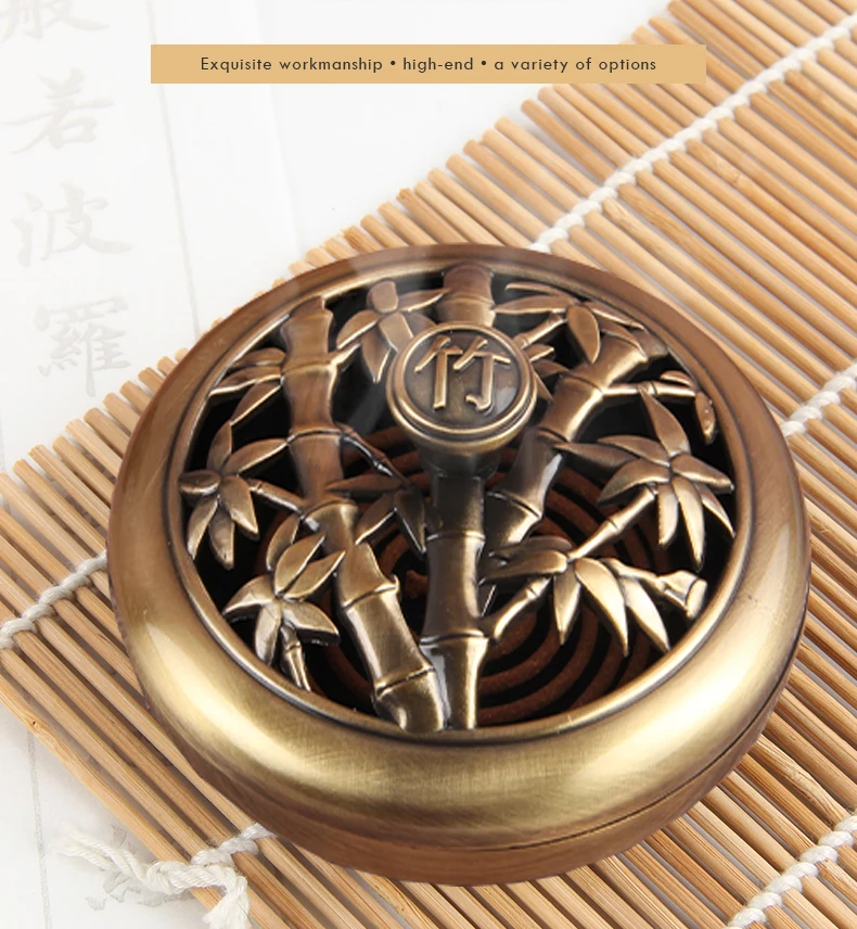 

Indoor Incense Burner Censers Chrysanthemu Plum Blossom Bamboo Lotus Coil Holders Zen Sandalwood Burners Home Crafts Ornaments