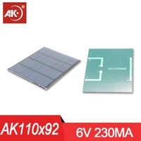 ak 20pcs 11092mm 6v 230ma 1 38w usb flexible solar panel plates cells station energy powerbank system photovoltaic complete kit