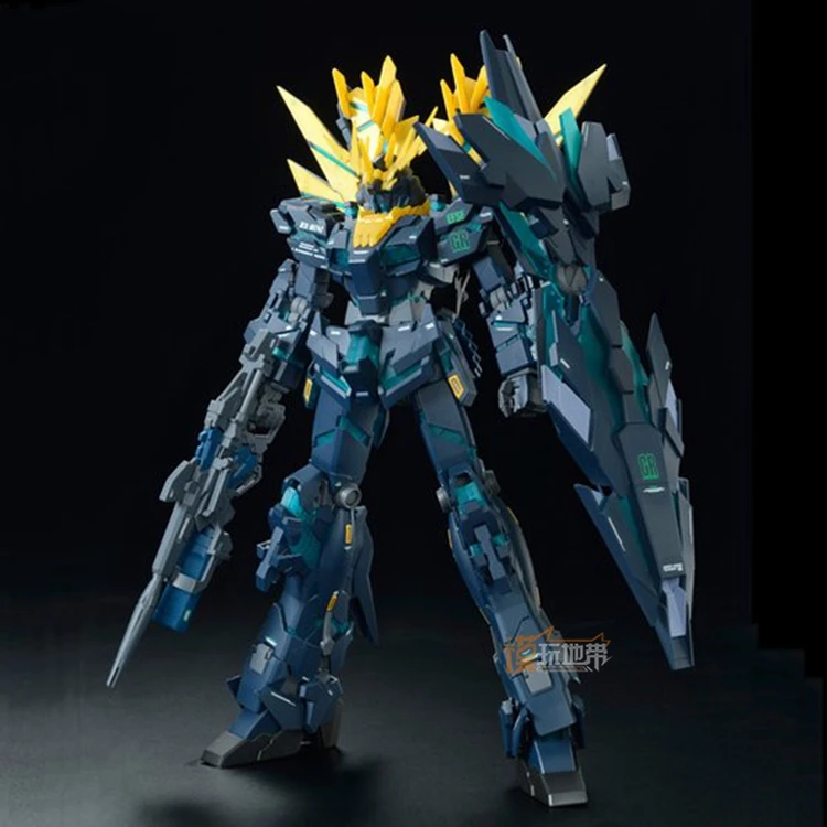 

Japaness BANDAI Original Gundam PB MG 1/100 Model UNICORN 02 BANSHEE NORN GUNDAM Building Mobile Suit Kids Toys With Holder
