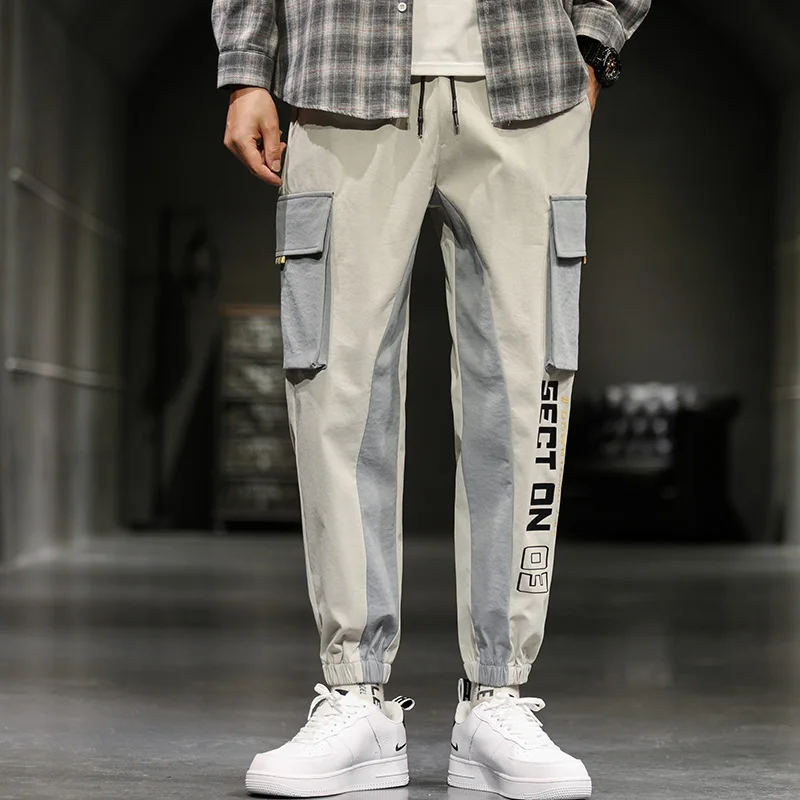 

2021 pantaloni Cargo da uomo Hip Hop Streetwear autunno nuova tuta Multi tasca pantaloni pantaloni sportivi dritti Casual