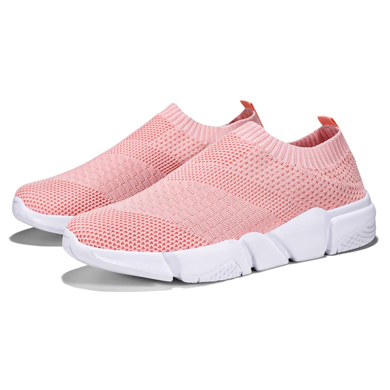 

Women's Mesh Elastic Cloth Casual Fashion Vulcanized Sneakers Female Light Soft Breathable Running Basic Zapatillas Mujer 2021