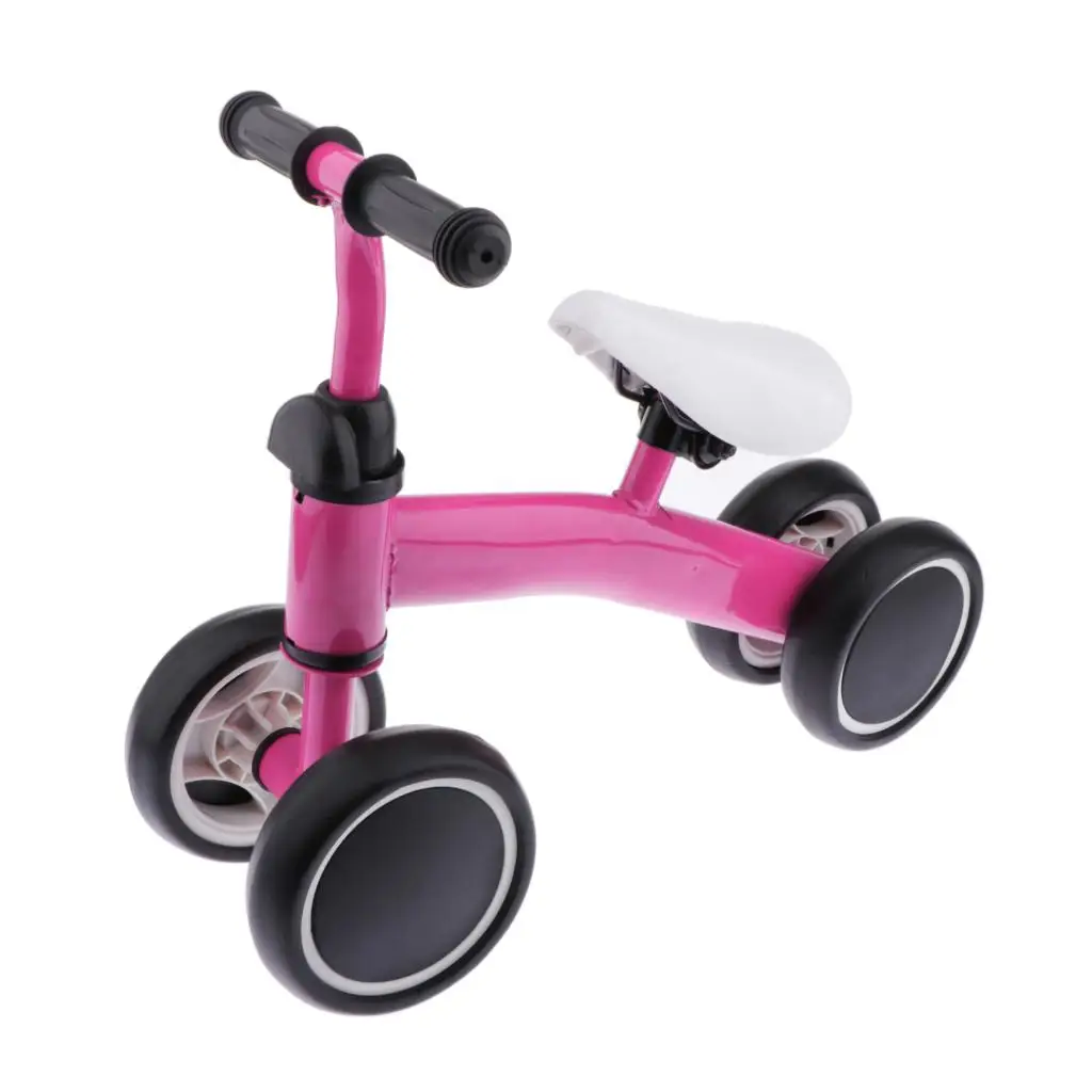 

Baby Balance Bike Kids Toddler Walker Children 4 Wheels Push Bicycle For 1-3 Years Old Boys Girls