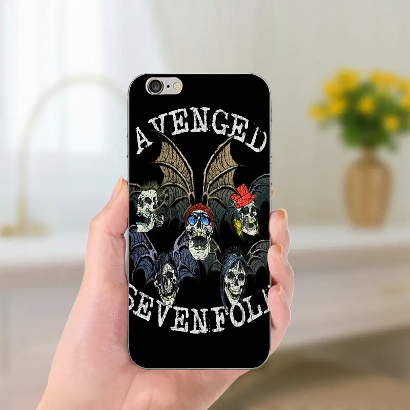 Slim Soft Silicone TPU Fashion Avenged Sevenfold Phone Case for iPhone 8 7 6 6S Plus X 5 5S SE 5C 4 Shell Transparent Cover | Мобильные
