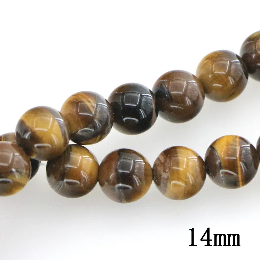 New 4-14mm Natural Tiger Eyes Stones Round Loose Beads DIY Accessories Women Girl Gift Jewelry Making Wholesale Price 15inch | Украшения и