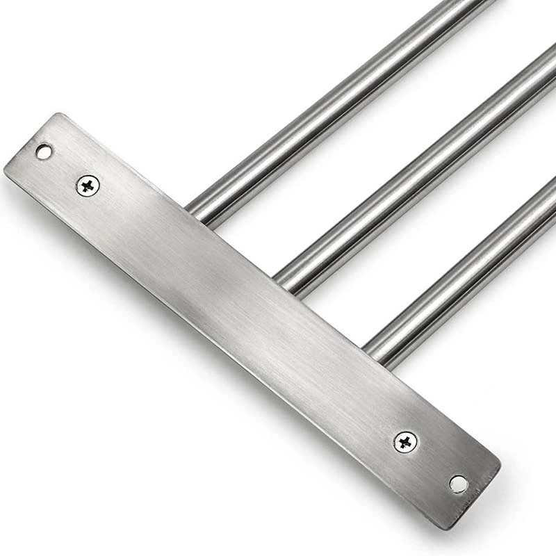 

Wall Mounted Swing Towel Bar - Stainless Steel Bath Towel Rod 3-Arm, Bathroom/Kitchen Swivel Towel Rack Hanger Holder