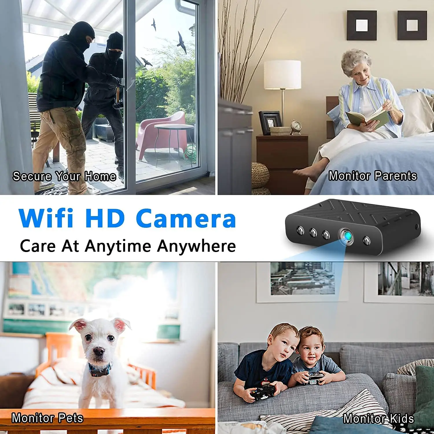 USB WiFi Camera Plug Home Security 1080P IP Surveillance with Night Vision HD Video Motion Detection kamera espia Hidden | Электроника