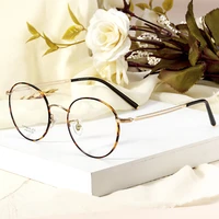 bclear vintage round glasses frame retro female eyeglasses frames pure titanium eyewear brand designer high quality spectacles