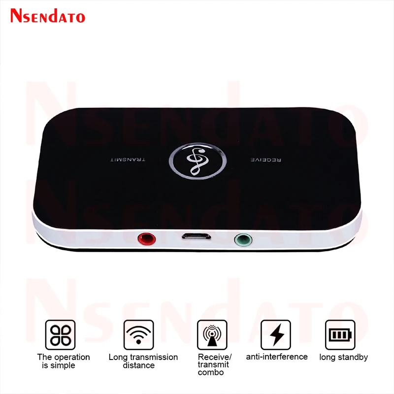 B6 беспроводной BT5.0 музыкальный аудио передатчик приемник RCA 3 5 мм AUX разъем USB ключ