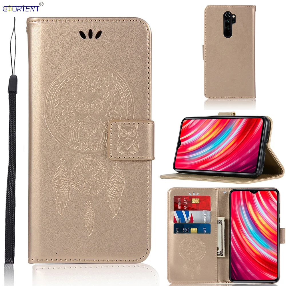 Кожаный чехол подставка для Xiaomi Redmi Note 8 Pro книжка Xiomi Mi Note8 Red бумажник Note8Pro 8Pro