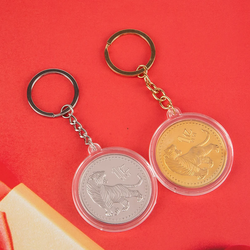 

Новогодняя Золотая монета, двенадцать знаков зодиака, тигровый бык, декоративные монеты, коллекционные декоративные товары