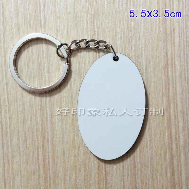 Сублимационные пустые Брелоки для ключей с двойным сердцем из МДФ брелок горячей