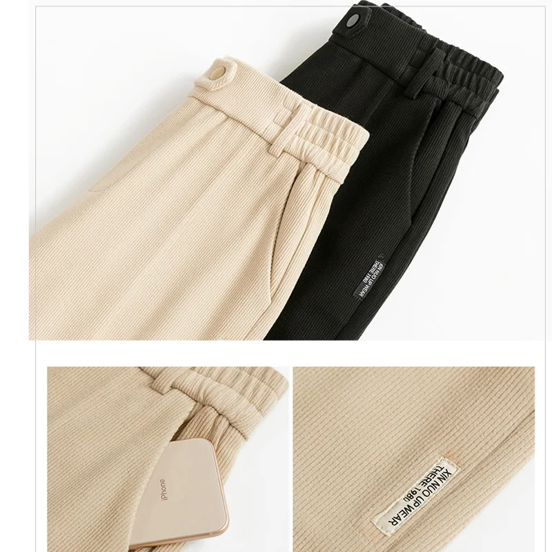 

Pantalon Femme Harem Pants Women 2021 Autumn Female Fashion Korean Style Ankle-length Pants Loose Women Pants Trousers 7269 50