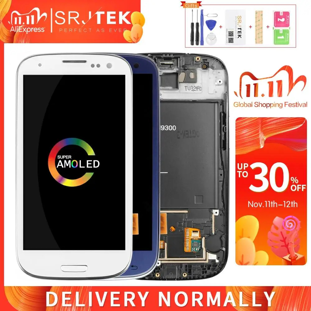 Сенсорный экран для Samsung Galaxy S3 i9300 ЖК дисплей с сенсорным экраном дигитайзер