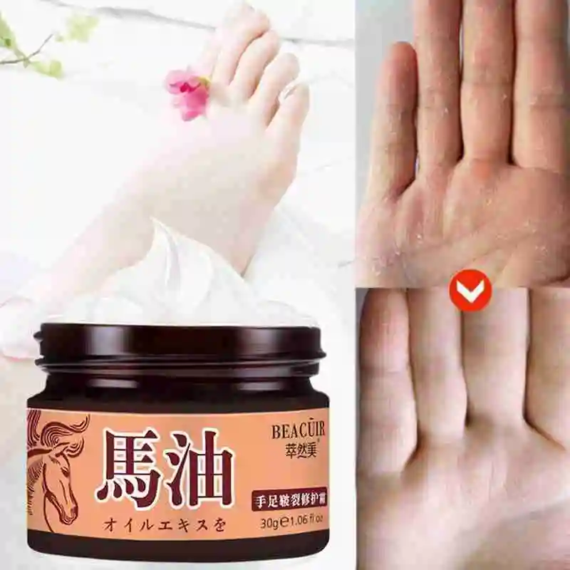 Натуральное лошадиное масло для пилинга рук и ног 30 г восстанавливающий крем