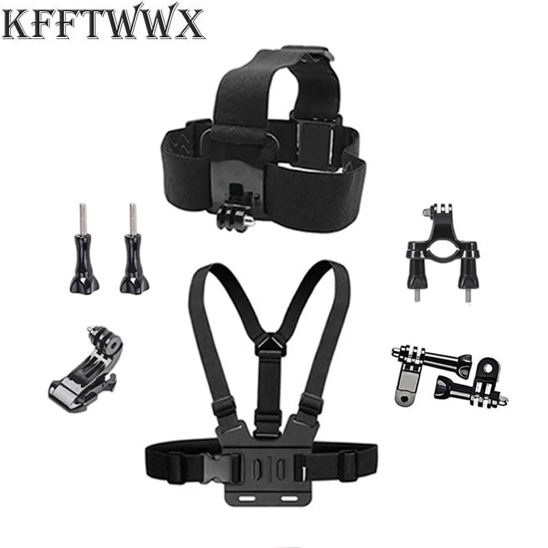 Набор аксессуаров KFFTWWX для Gopro Hero 10 9 8 7 6, черный нагрудный ремешок для 5 4 3 + 4session YI 4K SJCAM EKEN AKASO DBPOWER Vantop Набор аксессуаров KFFTWWX для Gopro Hero 10 9 8 7 6, черный нагрудный ремешок для 5 4 3 + 4session YI 4K SJCAM EKEN AKASO DBPOWER Vantop