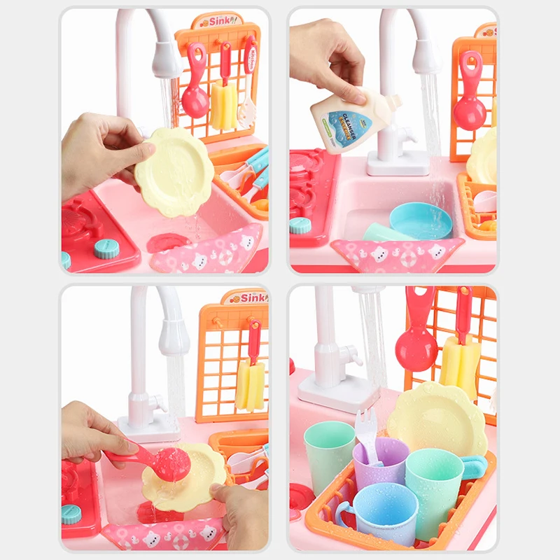 Детская имитация кухонного игрового домика набор для раковины роскошная игрушка