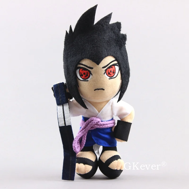 Uchiha Sasuke " 20 см Наруто плюшевые куклы игрушки фигурка аниме Ураганные Хроники Наруто Узумаки Галс Hyuuga Hinata Jiraiya Haruno плюшевые игрушки Детский подарок - Цвет: Uchiha Sasuke
