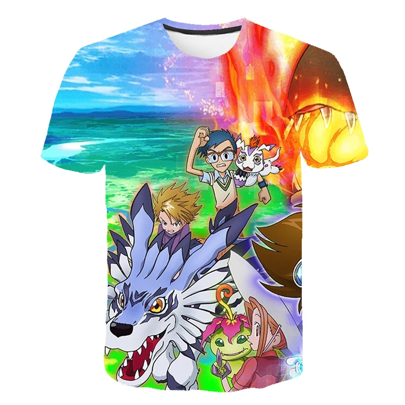 

2021 New T-shirt Girls Clothes Boys Animal Children 3D T-shirt Children Summer T-shirt Tops Graphic T-shirt Printed T-shirt