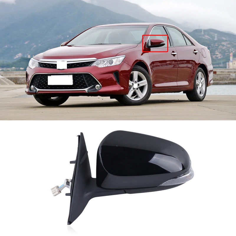 Автомобильное зеркало заднего вида 9 проводов для Toyota Camry 2012 2013 2014 2015 17|Зеркала и