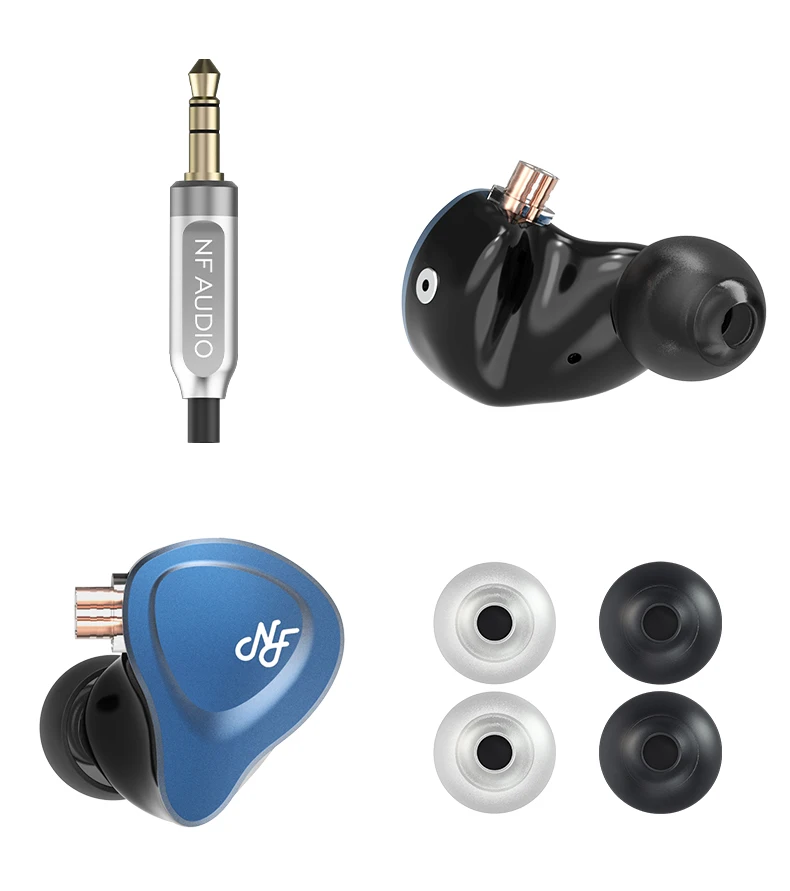 NF аудио NA1 HiFi сбалансированный двойной полости Динамический драйвер в ухо монитор наушники IEM с 2Pin 0,78 мм съемный кабель