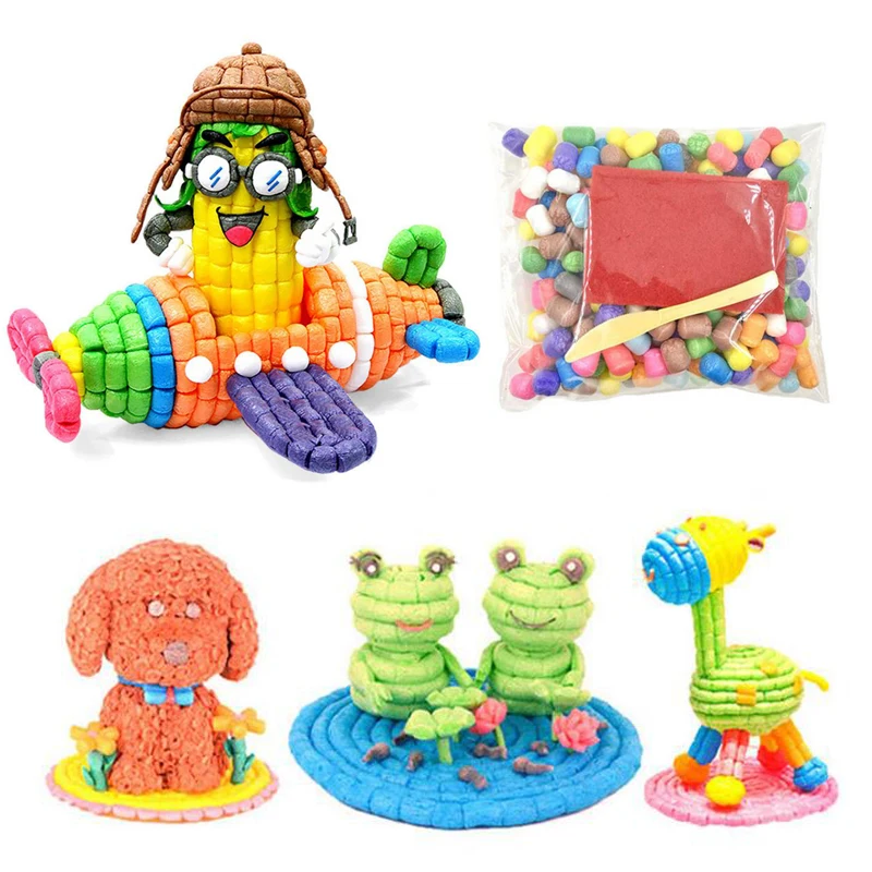 300 шт. детский сад красочные крахмал для малышей и детей постарше строительные