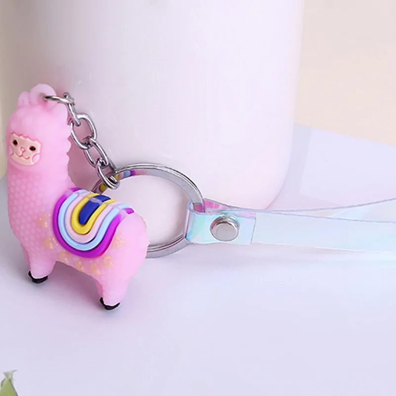 Модный трехмерный милый брелок альпака кукла необычная мультяшная Маленькая