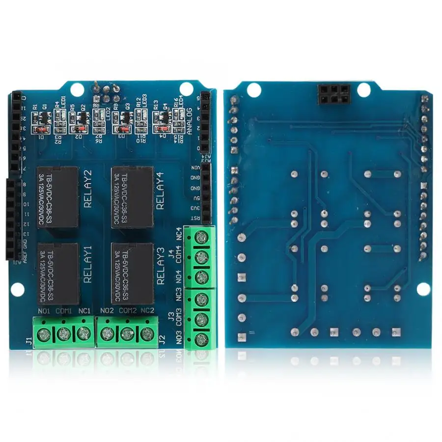 4 Канальный Релейный Щит 5 В канальный модуль плата управления Расширительная