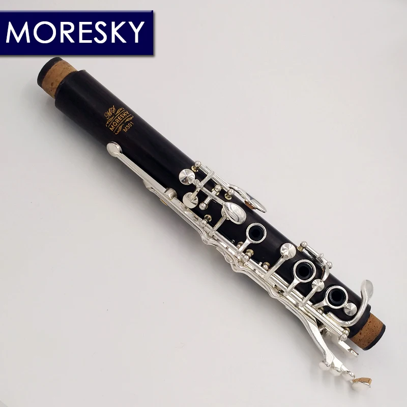 

bohem System Ebony clarinet France G Tune clarinet Grenadilla silver plated keys MORESKY M301