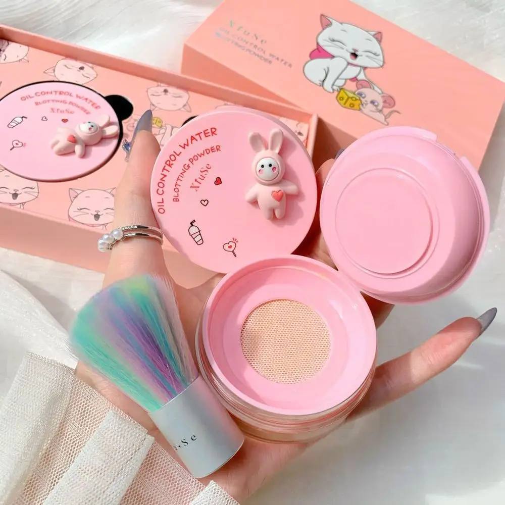 Пудра для лица Xiuse Абсорбирующая жировая воздушная медовая легкая стойкая