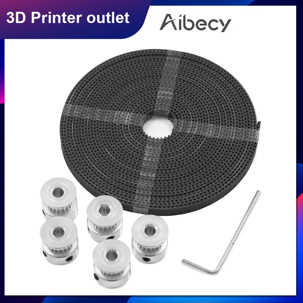 Набор инструментов для 3D принтера 20 зубьев алюминиевые шкивные колеса 5 мм