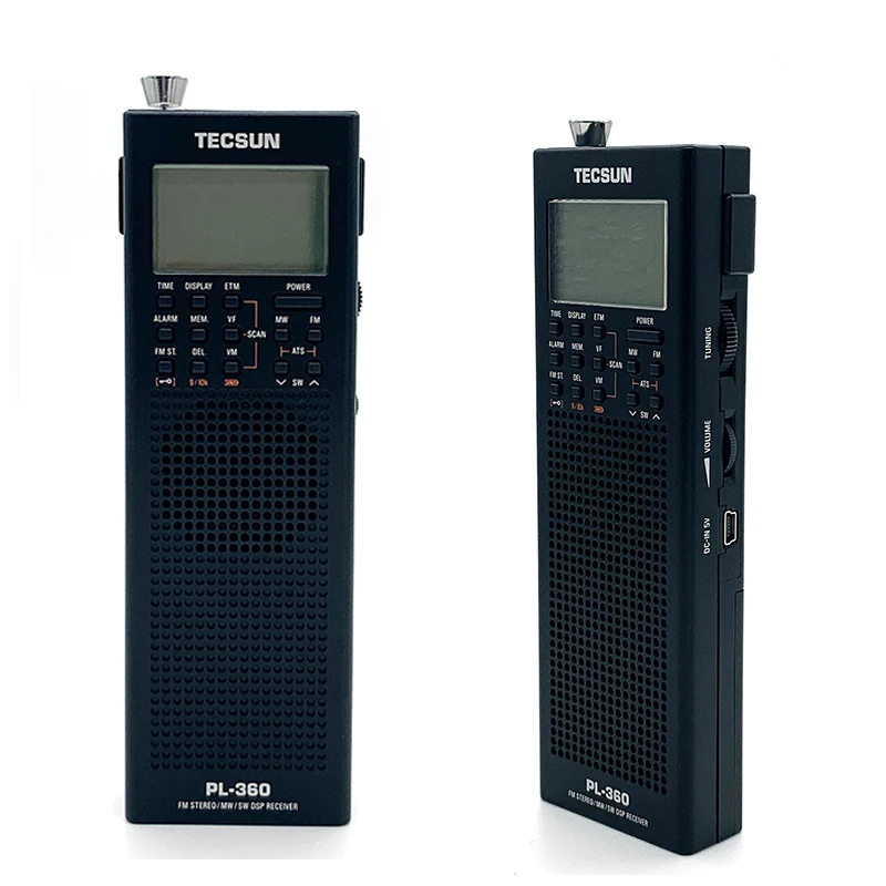 Приемник DSP Tecsun PL-360 радио FM MW SW LW + Внешняя антенна AM портативное радио-рекордер