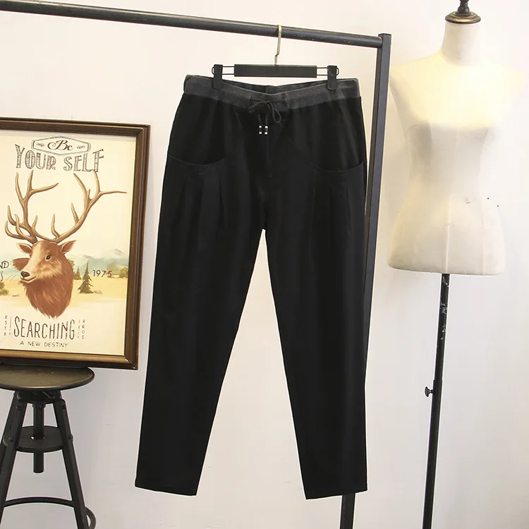 Женская обувь Сезон весна лето Брюки леди шаравары жаночыя Сложите карман брюки