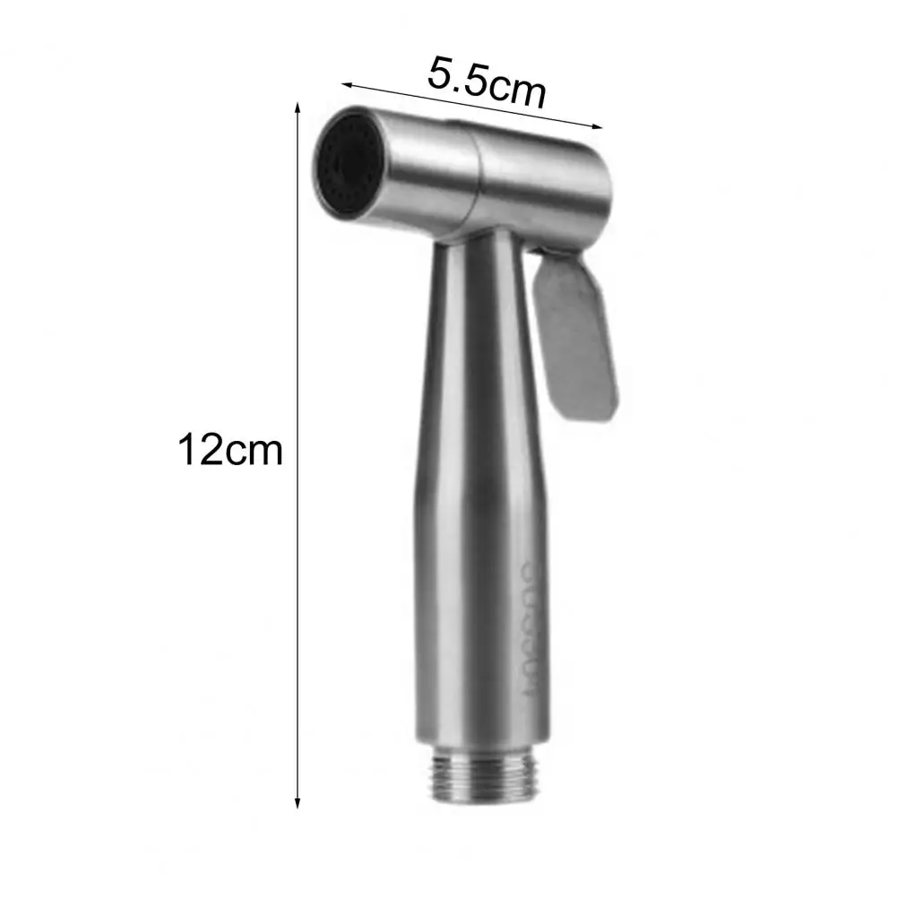 

Punch-free Booster Nozzle Bidet Sprayer Head Eco-friendly Rust-proof Stainless Steel Handheld Bidet Toilet Sprayer Head for Home