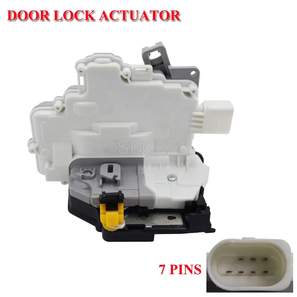 

For Seat Leon (2005-2012) Right Rear Driver Side Door Lock with Central Locking Catch Mechanism - 1P0 839 016 1P0839016