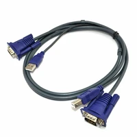 usb 2 0 pc monitor 15 pin standard vga svga adapter cable for kvm switch pc 1 5m